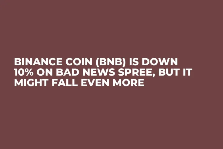 Binance Coin (BNB) Is Down 10% on Bad News Spree, But It Might Fall Even More