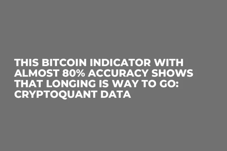 This Bitcoin Indicator with Almost 80% Accuracy Shows That Longing Is Way to Go: CryptoQuant Data