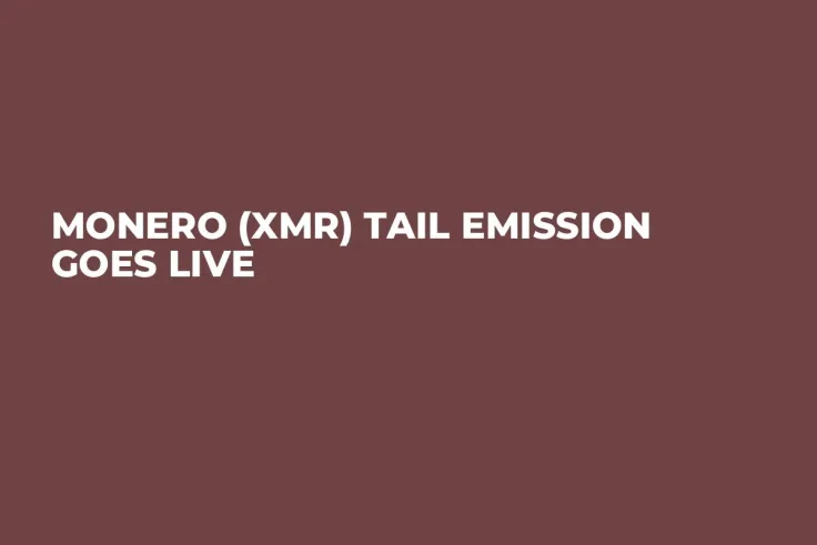 Monero (XMR) Tail Emission Goes Live
