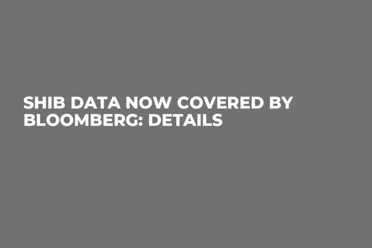 SHIB Data Now Covered by Bloomberg: Details