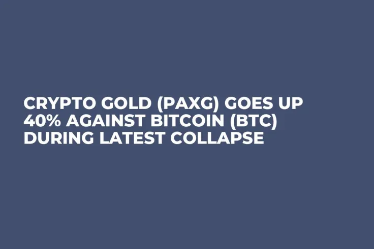 Crypto Gold (PAXG) Goes up 40% Against Bitcoin (BTC) During Latest Collapse