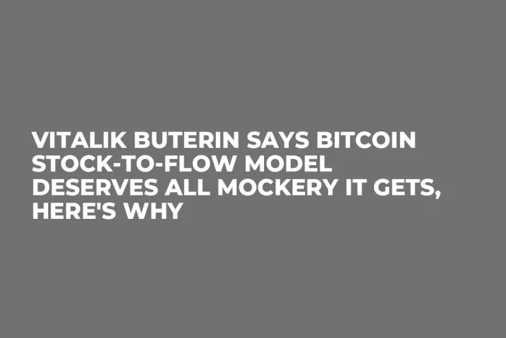 Vitalik Buterin Says Bitcoin Stock-to-Flow Model Deserves All Mockery It Gets, Here's Why