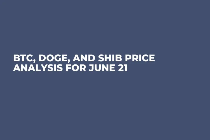 BTC, DOGE, and SHIB Price Analysis for June 21