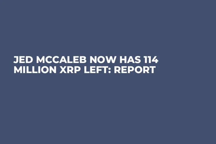Jed McCaleb Now Has 114 Million XRP Left: Report