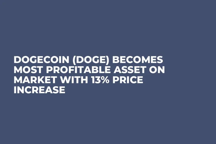 Dogecoin (DOGE) Becomes Most Profitable Asset on Market with 13% Price Increase