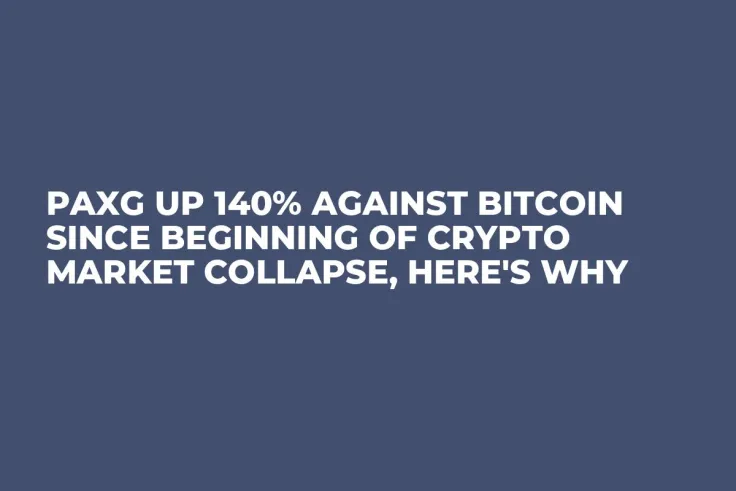 PAXG up 140% Against Bitcoin Since Beginning of Crypto Market Collapse, Here's Why