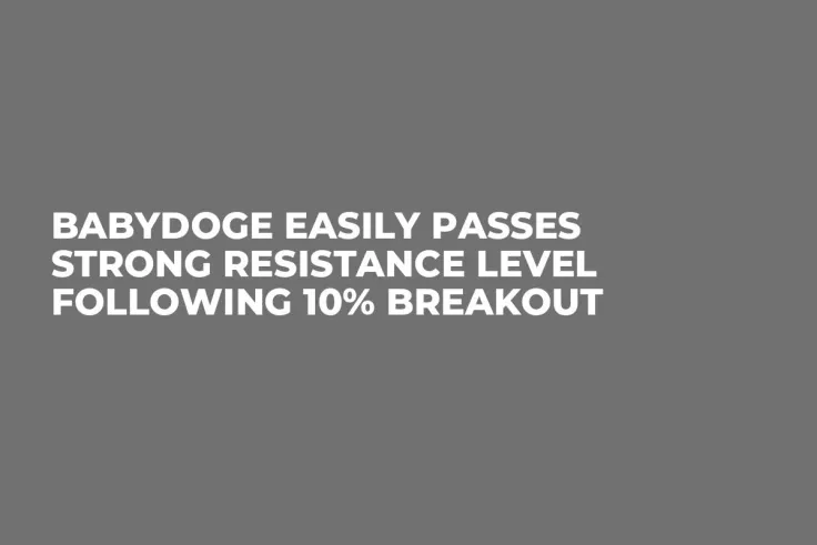 BabyDoge Easily Passes Strong Resistance Level Following 10% Breakout