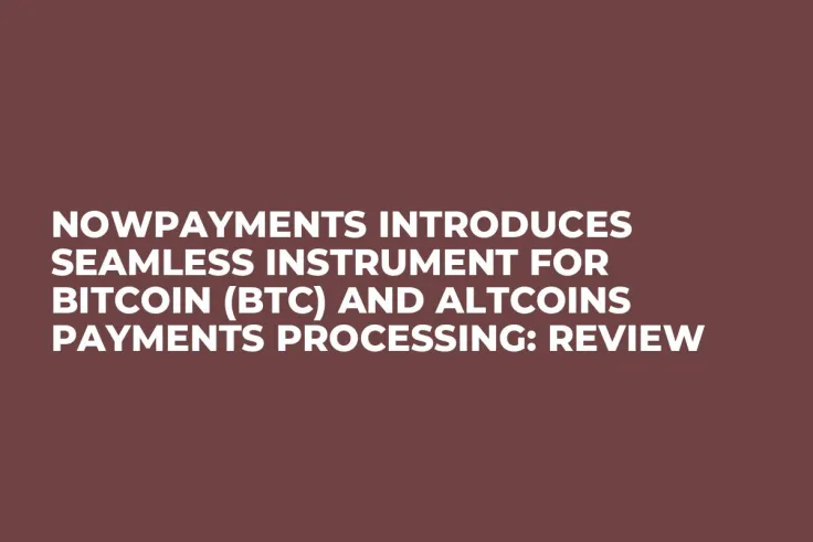NOWPayments Introduces Seamless Instrument for Bitcoin (BTC) and Altcoins  Payments Processing: Review