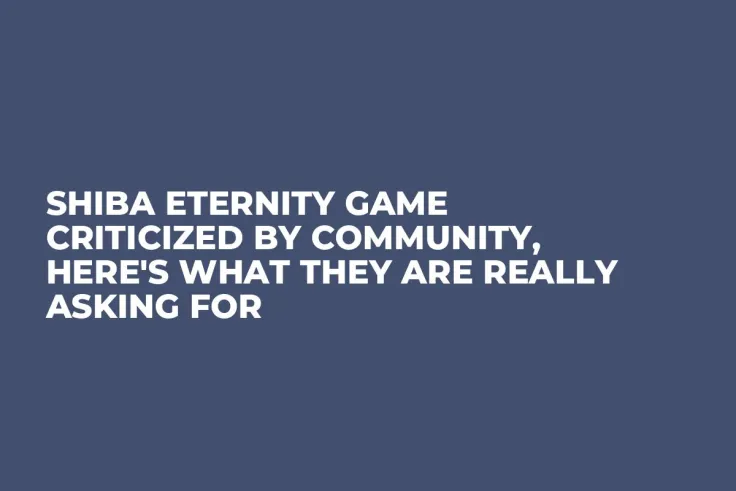 Shiba Eternity Game Criticized by Community, Here's What They Are Really Asking For