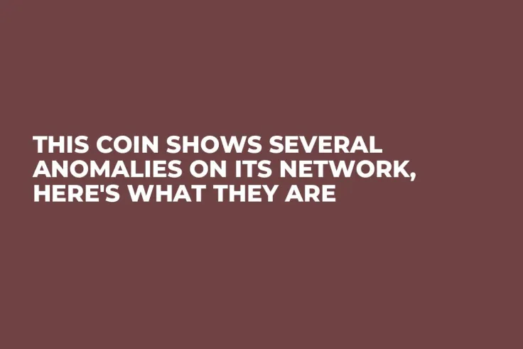 This Coin Shows Several Anomalies on Its Network, Here's What They Are