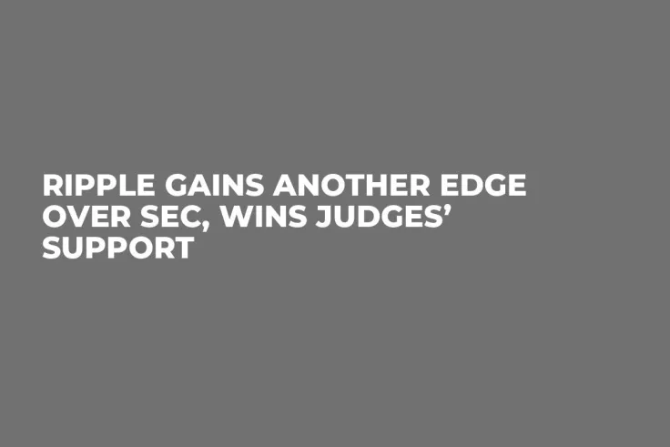 Ripple Gains Another Edge Over SEC, Wins Judges’ Support