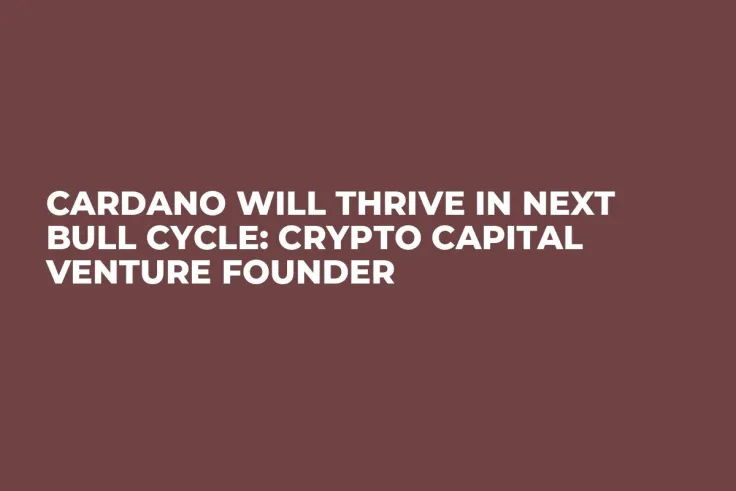 Cardano Will Thrive in Next Bull Cycle: Crypto Capital Venture Founder