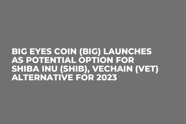 Big Eyes Coin (BIG) Launches as Potential Option for Shiba Inu (SHIB), VeChain (VET) Alternative for 2023
