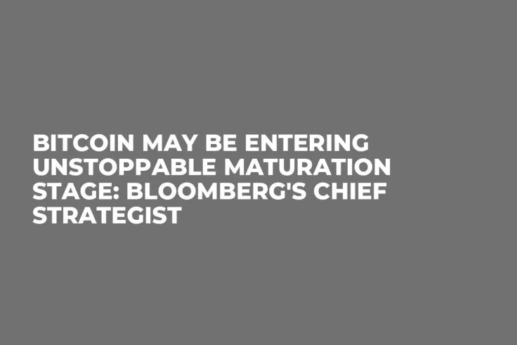 Bitcoin May Be Entering Unstoppable Maturation Stage: Bloomberg's Chief Strategist