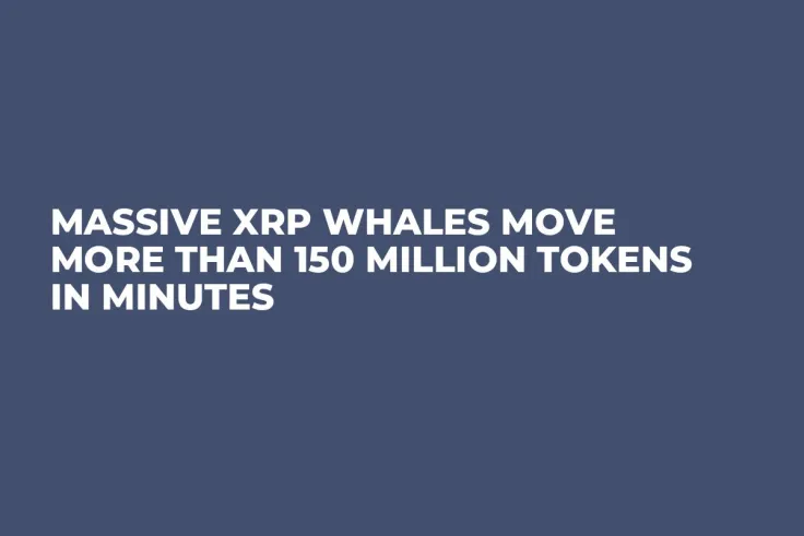 Massive XRP Whales Move More Than 150 Million Tokens in Minutes