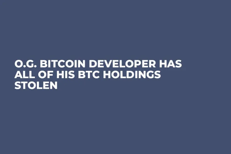 O.G. Bitcoin Developer Has All of His BTC Holdings Stolen