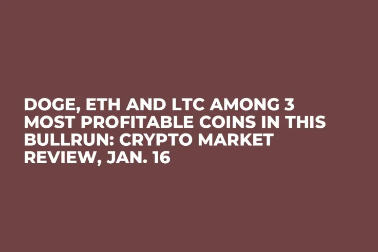 DOGE, ETH and LTC Among 3 Most Profitable Coins in This Bullrun: Crypto Market Review, Jan. 16