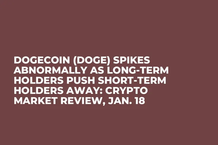 Dogecoin (DOGE) Spikes Abnormally as Long-Term Holders Push Short-Term Holders Away: Crypto Market Review, Jan. 18