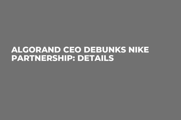 Algorand CEO Debunks Nike Partnership: Details