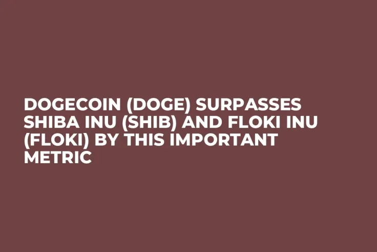 Dogecoin (DOGE) Surpasses Shiba Inu (SHIB) and Floki Inu (FLOKI) by This Important Metric