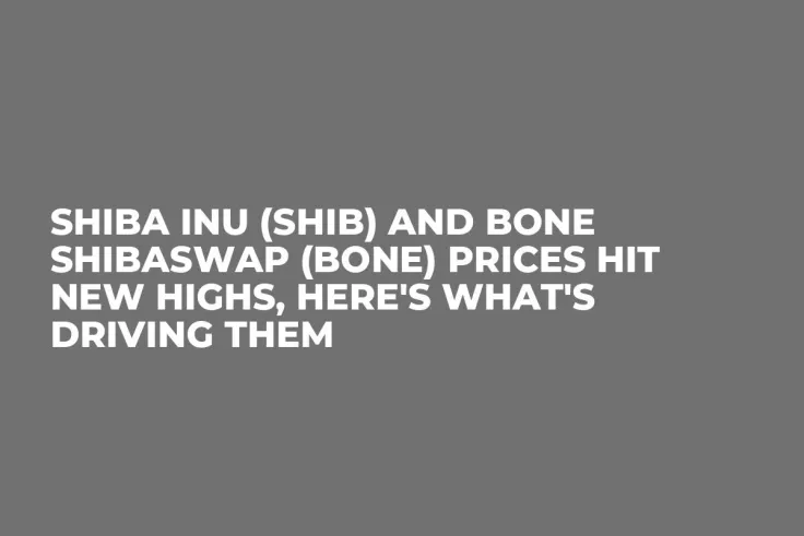 Shiba Inu (SHIB) and Bone ShibaSwap (BONE) Prices Hit New Highs, Here's What's Driving Them