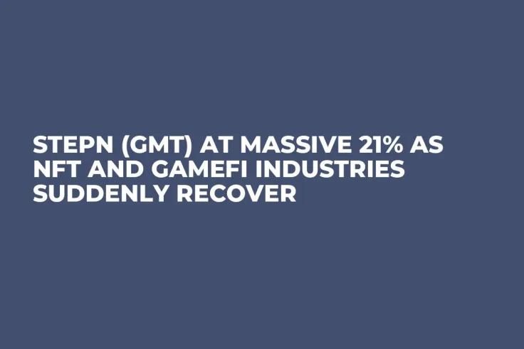 STEPN (GMT) at Massive 21% as NFT and GameFi Industries Suddenly Recover