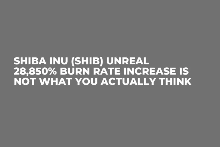 Shiba Inu (SHIB) Unreal 28,850% Burn Rate Increase Is Not What You Actually Think