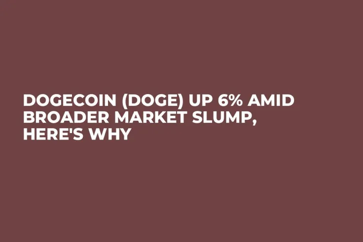 Dogecoin (DOGE) up 6% Amid Broader Market Slump, Here's Why
