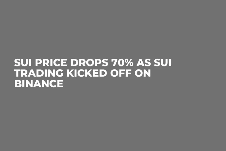 SUI Price Drops 70% as SUI Trading Kicked off on Binance