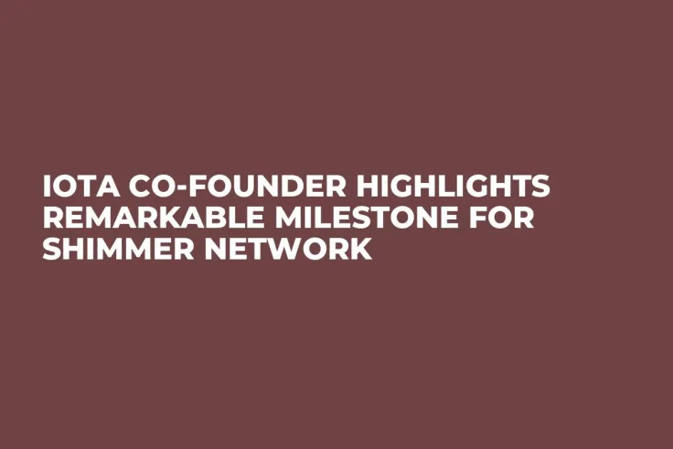 IOTA Co-founder Highlights Remarkable Milestone for Shimmer Network