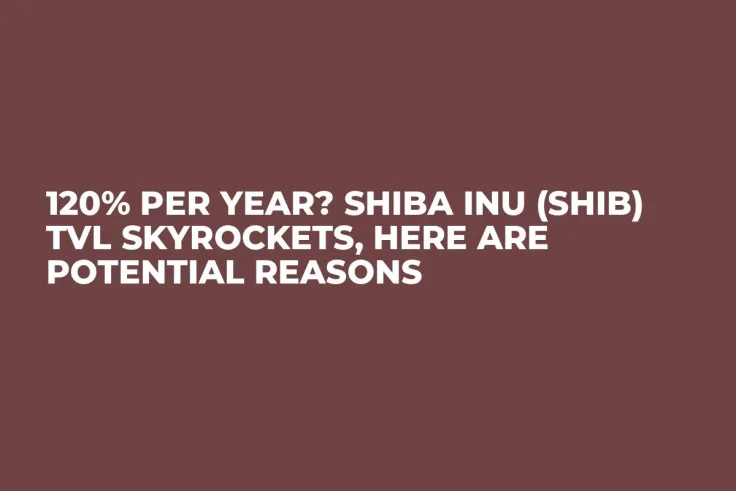 120% Per Year? Shiba Inu (SHIB) TVL Skyrockets, Here Are Potential Reasons