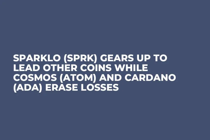 Sparklo (SPRK) Gears Up To Lead Other Coins while Cosmos (ATOM) And Cardano (ADA) Erase Losses