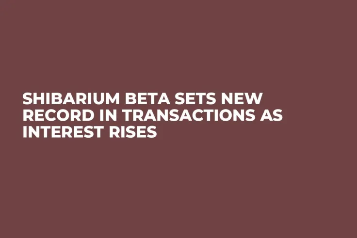 Shibarium Beta Sets New Record in Transactions as Interest Rises
