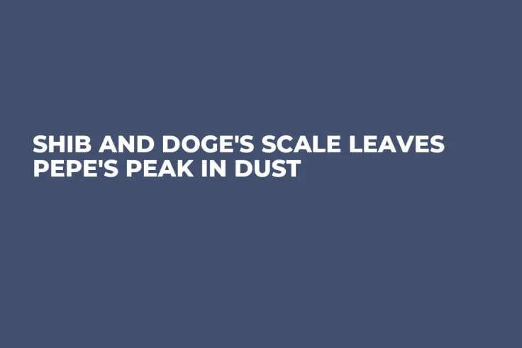 SHIB and DOGE's Scale Leaves PEPE's Peak in Dust