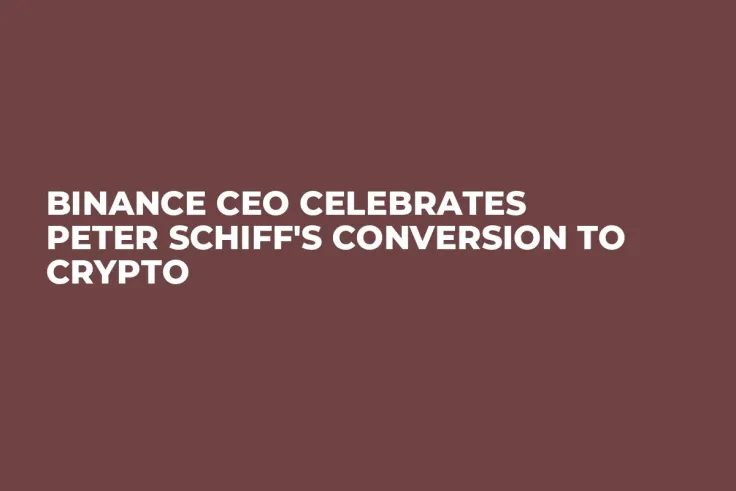 Binance CEO Celebrates Peter Schiff's Conversion to Crypto