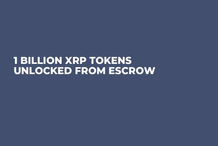 1 Billion XRP Tokens Unlocked from Escrow 