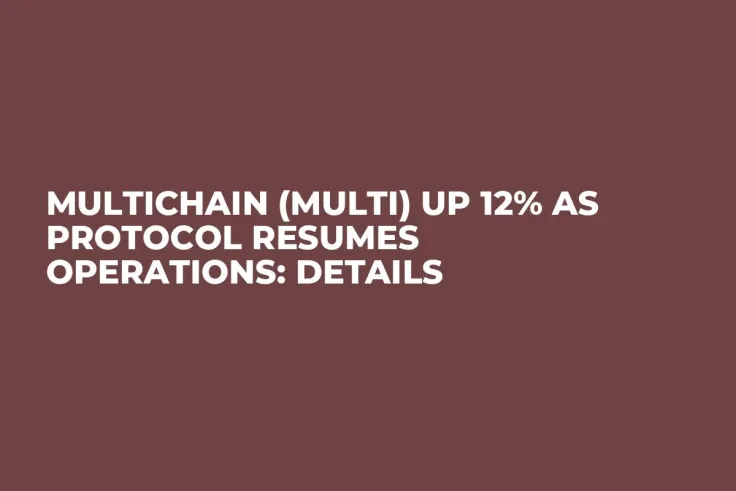 Multichain (MULTI) up 12% as Protocol Resumes Operations: Details