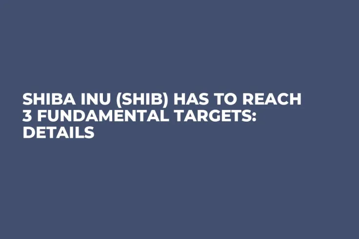 Shiba Inu (SHIB) Has to Reach 3 Fundamental Targets: Details