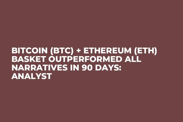 Bitcoin (BTC) + Ethereum (ETH) Basket Outperformed All Narratives in 90 Days: Analyst