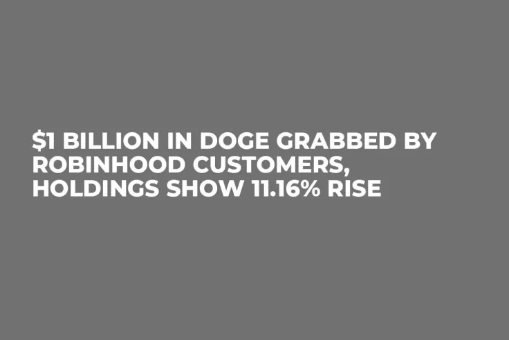 $1 Billion in DOGE Grabbed by Robinhood Customers, Holdings Show 11.16% Rise