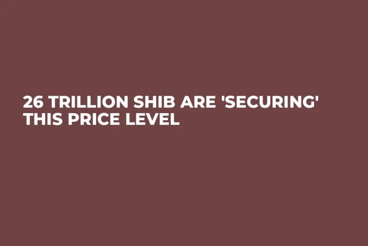 26 Trillion SHIB Are 'Securing' This Price Level