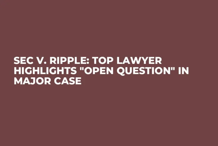 SEC v. Ripple: Top Lawyer Highlights "Open Question" in Major Case 