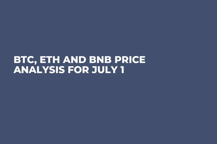 BTC, ETH and BNB Price Analysis for July 1
