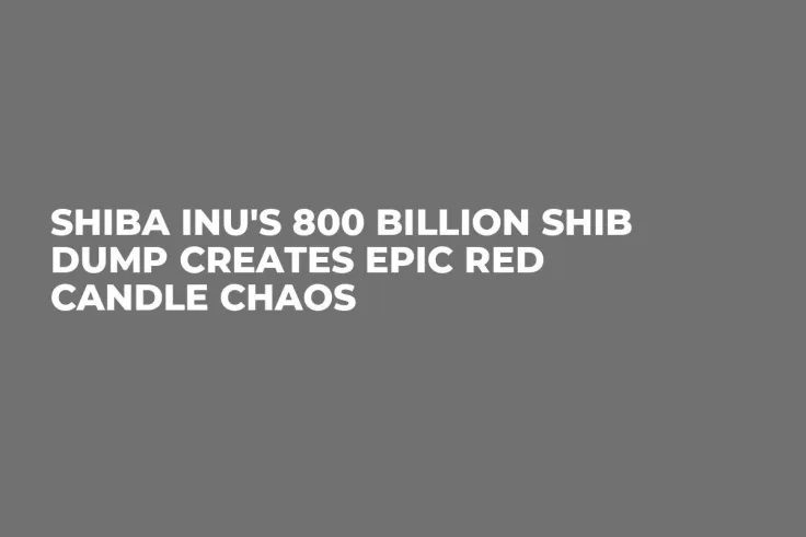 Shiba Inu's 800 Billion SHIB Dump Creates Epic Red Candle Chaos