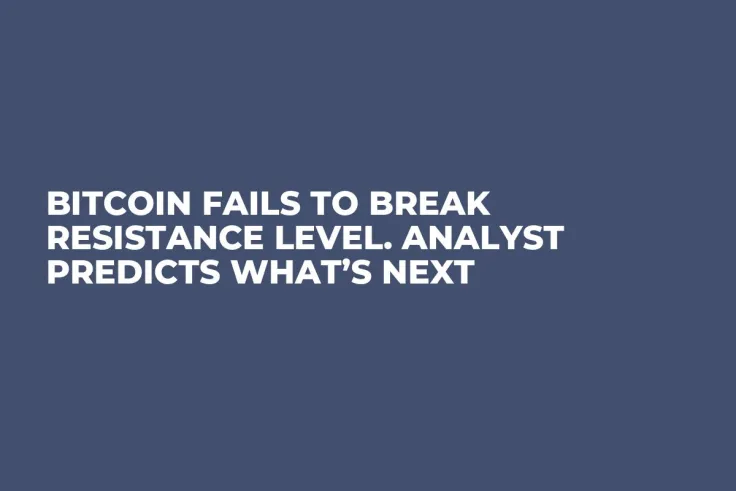 Bitcoin Fails to Break Resistance Level. Analyst Predicts What’s Next 