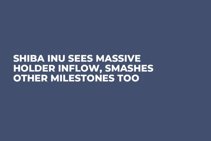Shiba Inu Sees Massive Holder Inflow, Smashes Other Milestones Too