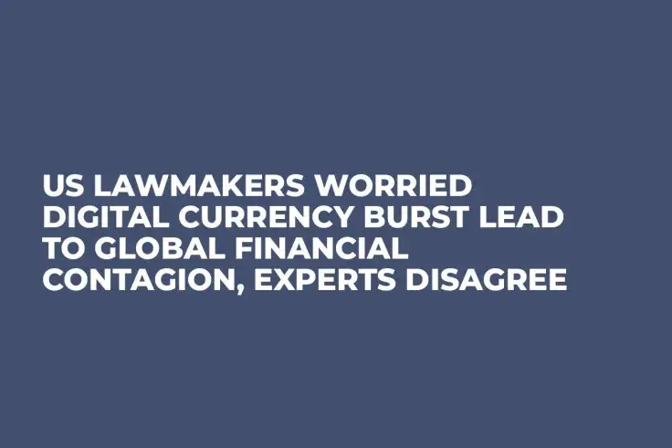 US Lawmakers Worried Digital Currency Burst Lead to Global Financial Contagion, Experts Disagree