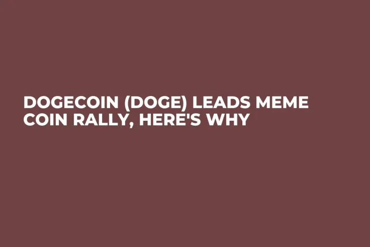 Dogecoin (DOGE) Leads Meme Coin Rally, Here's Why