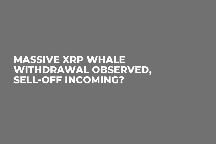 Massive XRP Whale Withdrawal Observed, Sell-off Incoming?