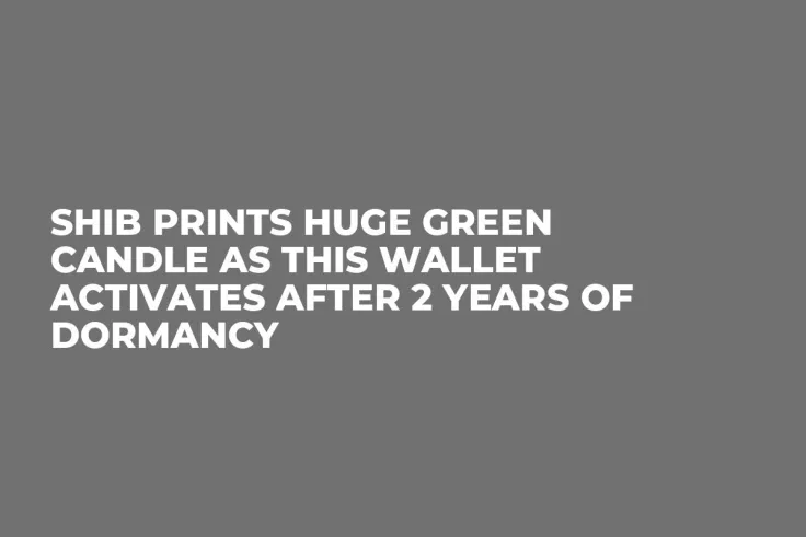 SHIB Prints Huge Green Candle as This Wallet Activates After 2 Years of Dormancy
